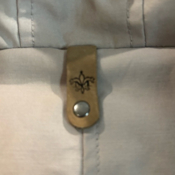 MACKAGE Sz S Kelsie Tan W/ Black Accents  Hooded Back Buckle Many Pockets Jacket - Picture 8 of 14